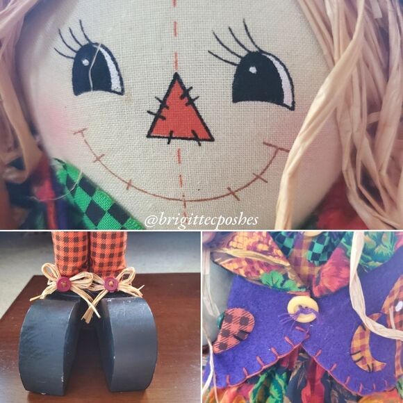 FALL  THANKSGIVING 20" in. Scarecrow Straw Doll - Picture 7 of 10